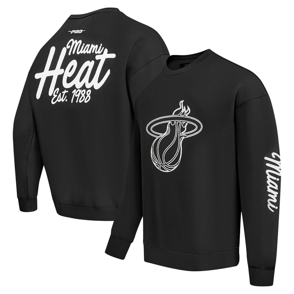 NBA - Miami Heat Pro Standard Paint the City Drop Shoulder Sweatshirt - Black