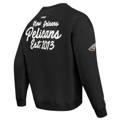 NBA - New Orleans Pelicans Pro Standard Paint the City Drop Shoulder Sweatshirt - Black