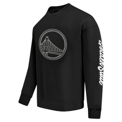 NBA - Golden State Warriors Pro Standard Paint the City Drop Shoulder Sweatshirt - Black