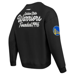 NBA - Golden State Warriors Pro Standard Paint the City Drop Shoulder Sweatshirt - Black