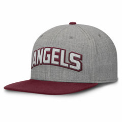 Los Angeles Angels Fanatics Elements Felt Chainstitch Snapback Hat Sale
