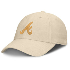 Atlanta Braves Fanatics Front Office Leather Patch Adjustable Hat Lifestyle
