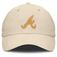 Atlanta Braves Fanatics Front Office Leather Patch Adjustable Hat Lifestyle