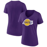 NBA - Los Angeles Lakers Women's Primary Logo V-Neck T-Shirt - Purple