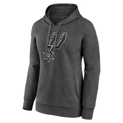 NBA - San Antonio Spurs Women's Primary Logo Pullover Hoodie - Charcoal