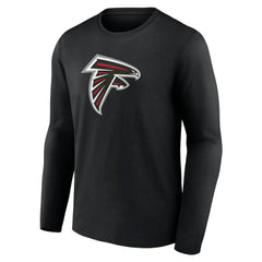 Atlanta Falcons Primary Logo Long Sleeve T-Shirt Black - NFL