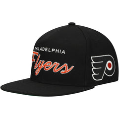 Philadelphia Flyers - Mitchell & Ness Core Team Script 2.0 Snapback Hat Black