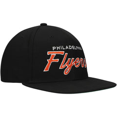 Philadelphia Flyers - Mitchell & Ness Core Team Script 2.0 Snapback Hat Black