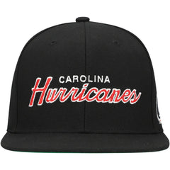 Carolina Hurricanes - Mitchell & Ness Core Team Script 2.0 Snapback Hat Black