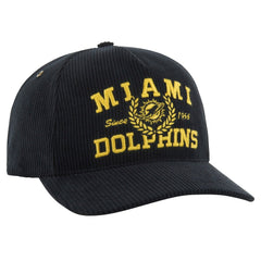 Miami Dolphins '47 Letterman Hitch Adjustable Hat Black - 47 brand