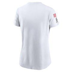 Las Vegas Raiders Women's 2024 Salute To Service Legend Performance T-Shirt White - Nike