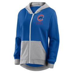 Chicago Cubs Fanatics Women's Hit It French Terry Full-Zip Hoodie for sale