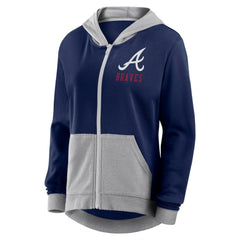 Atlanta Braves Fanatics Women's Hit It French Terry Full-Zip Hoodie On Sale