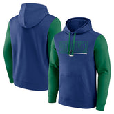 Vancouver Canucks - Logo Athletic Deliver Fleece Pullover Hoodie Blue