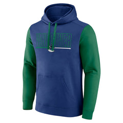 Vancouver Canucks - Logo Athletic Deliver Fleece Pullover Hoodie Blue