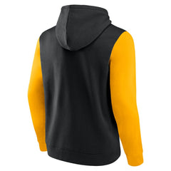 Boston Bruins Logo Athletic Deliver Fleece Pullover Hoodie Black