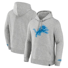 Detroit Lions Legacy Fleece Pullover Hoodie Heather Gray - Fanatics