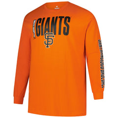San Francisco Giants Profile Big & Tall Two-Hit Long Sleeve T-Shirt discount
