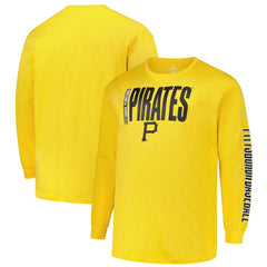 Pittsburgh Pirates Profile Big & Tall Two-Hit Long Sleeve T-Shirt Lifestyle