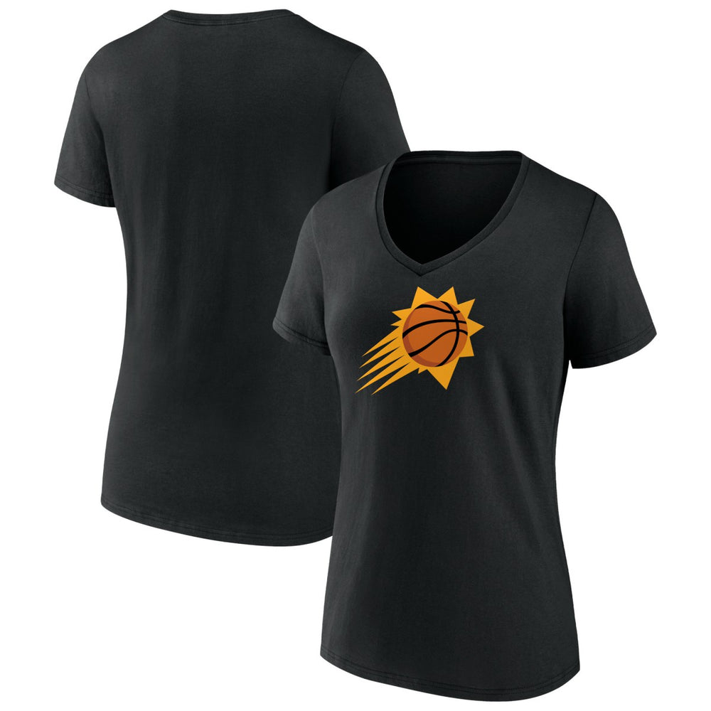 NBA - Phoenix Suns Women's Primary Logo V-Neck T-Shirt - Black