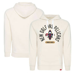 NBA - New Orleans Pelicans Sportiqe Unisex Olsen Raglan Tri-Blend Pullover Hoodie - Cream