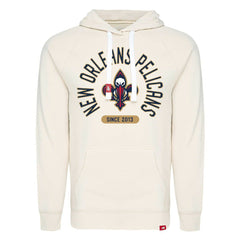 NBA - New Orleans Pelicans Sportiqe Unisex Olsen Raglan Tri-Blend Pullover Hoodie - Cream