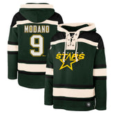 Mike Modano Dallas Stars - '47 Retired Player Name & Number Lacer Pullover Hoodie Green