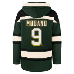 Mike Modano Dallas Stars - '47 Retired Player Name & Number Lacer Pullover Hoodie Green