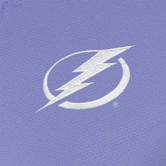Tampa Bay Lightning - Antigua Women's White Logo Finish Quarter-Zip Top Heather Purple