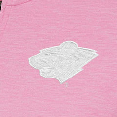 Minnesota Wild - Antigua Women's White Logo Mentor Quarter-Zip Jacket Pink