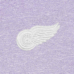 Detroit Red Wings - Antigua White Logo Hunk Quarter-Zip Pullover Lavender