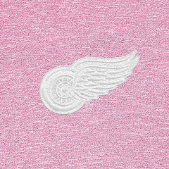 Detroit Red Wings - Antigua White Logo Hunk Quarter-Zip Pullover Pink