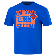 NBA - New York Knicks Pro Standard Made To Play Drop Shoulder T-Shirt - Royal