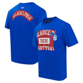 NBA - Philadelphia 76ers Pro Standard Made To Play Drop Shoulder T-Shirt - Royal