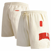NBA - Chicago Bulls Pro Standard Triple Tonal Woven Shorts - Cream