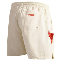 NBA - Chicago Bulls Pro Standard Triple Tonal Woven Shorts - Cream