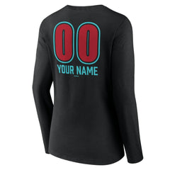 Arizona Diamondbacks Women's Personalized Name & Number Fastball Long Sleeve V-Neck T-Shirt Near Me