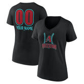 Arizona Diamondbacks Women's Personalized Name & Number Fastball V-Neck T-Shirt discount