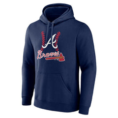 Atlanta Braves Personalized Name & Number Fastball Pullover Hoodie Online