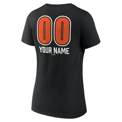 Baltimore Orioles Women's Personalized Name & Number Fastball V-Neck T-Shirt for sale
