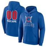 Chicago Cubs Personalized Name & Number Fastball Pullover Hoodie Online