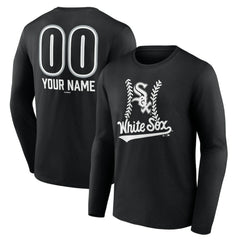 Chicago White Sox Personalized Name & Number Fastball Long Sleeve T-Shirt Near Me