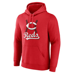 Cincinnati Reds Personalized Name & Number Fastball Pullover Hoodie Lifestyle