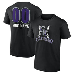 Colorado Rockies Personalized Name & Number Fastball T-Shirt Online