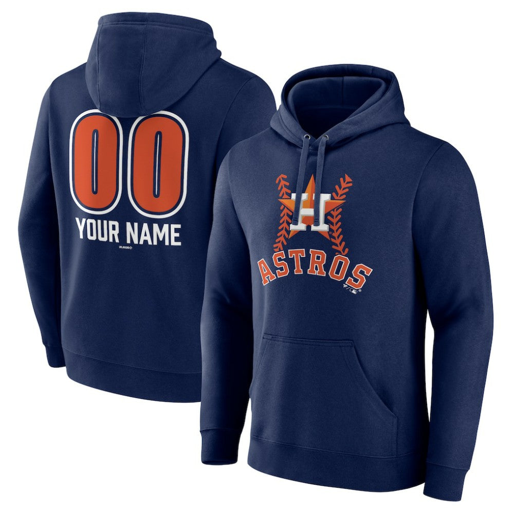 Houston Astros Personalized Name & Number Fastball Pullover Hoodie Sale
