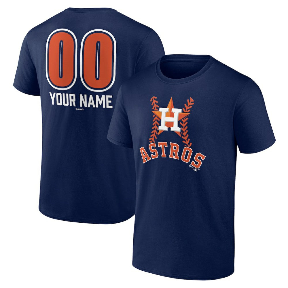 Houston Astros Personalized Name & Number Fastball T-Shirt for sale