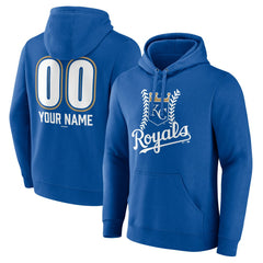 Kansas City Royals Personalized Name & Number Fastball Pullover Hoodie Online