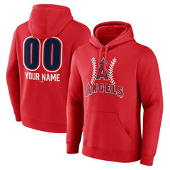 Los Angeles Angels Personalized Name & Number Fastball Pullover Hoodie Online