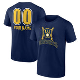Milwaukee Brewers Personalized Name & Number Fastball T-Shirt Near Me