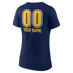 Milwaukee Brewers Women's Personalized Name & Number Fastball V-Neck T-Shirt Sale